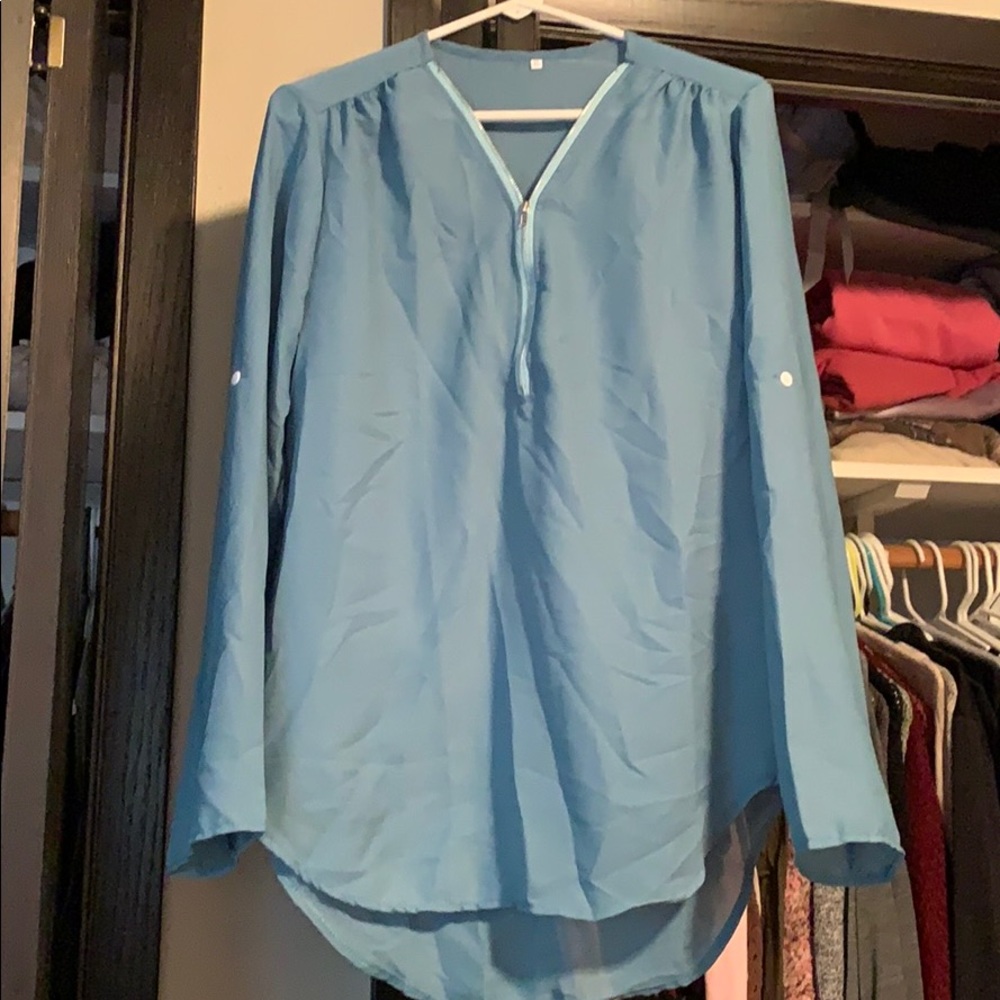 NWOT sheer cover top